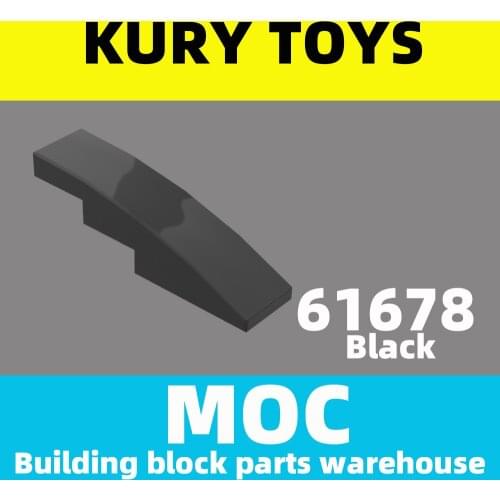 Kury Toys DIY MOC For 61678 100pcs Building block parts For Slope, Curved 4 x 1