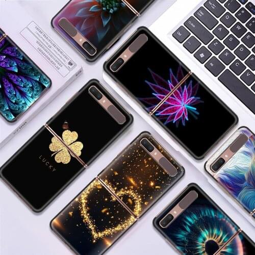 Beauty Smartphone Accessories For Samsung Galaxy Z flip Case Slim Protective Shell Shockproof Hard Cover Coque