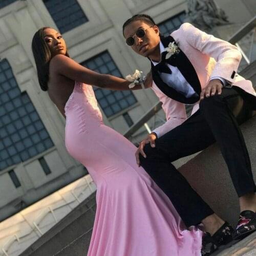 Handsome Groomsmen Shawl Lapel Groom Tuxedos Mens Wedding Dress Man Jacket Blazer Prom Dinner (Jacket+Pants+Tie) A094