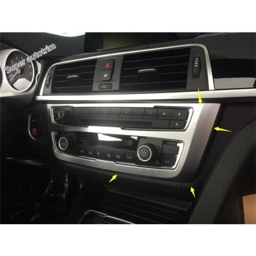 Lapetus Interior Air Conditioning AC Control Switch Panel Cover Trim 1 Pcs Fit For BMW 3 Series 316i 320i 328i 2013 - 2017 ABS