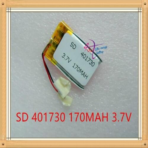 Liter energy battery 3.7V lithium battery camera pen battery 401730 041730 MP4 MP5 170MAH toy Bluetooth