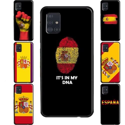 Fashion Spain Flag Case For Samsung Galaxy S21 Ultra Note 20 S8 S9 S10 Plus S20 FE S10e Note 9 Note 10 Plus