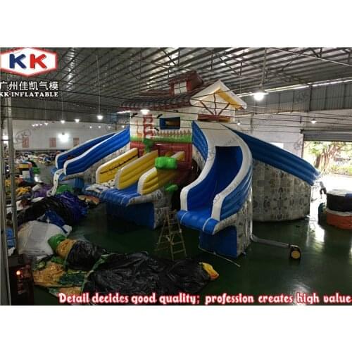 Snow House Inflatable water Slide / Commercial Inflatable Slide for kids swimming pool