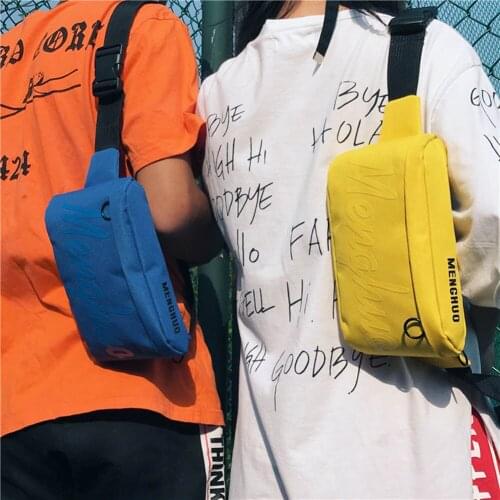 Wemen Adjustable Belt Chest Bag Multifunctional Waist Bag Letter Printing Small Money Purse FA$3