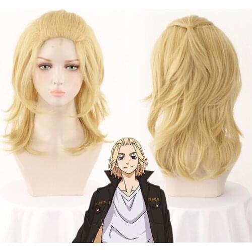 Anime Tokyo Revengers Manjirou Sano Wig Cosplay Costume Heat Resistant Synthetic Hair Men Women Carnival Party Role Play Wigs