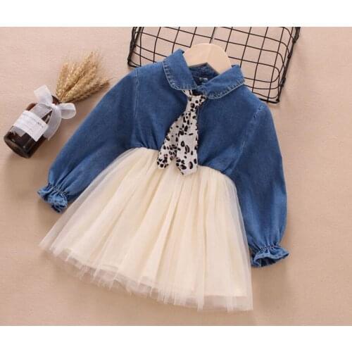 Pearl Diary Denim Dresses For Babies