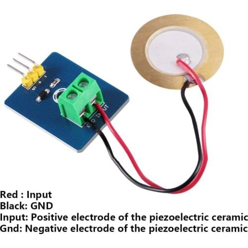 Piezoelectric Sensor Analog Ceramic Vibration Sensor Module Piezo Vibration Sensor Module For Arduino DIY KIT