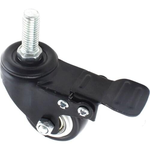 40mm Diameter 10mm Thread Furniture Caster Wheel Roller 360 Swivel Trolley Cart Wheel