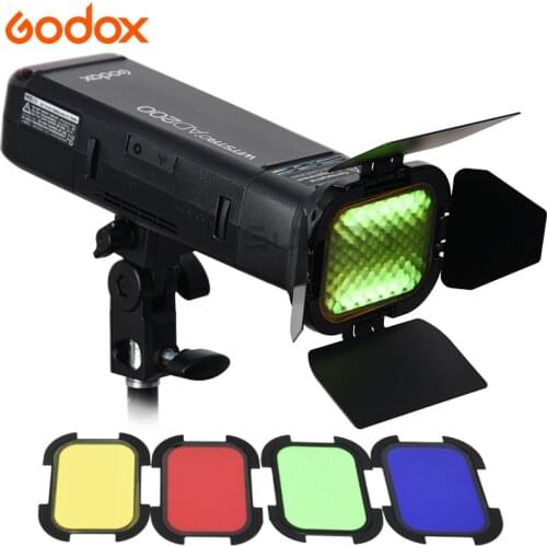 Godox AD200 Photography Strobe 2.4G TTL Pocket Flash 1/8000 HSS Monolight for Sony Canon Nikon + AD-S11 Color Filter Gel Pack