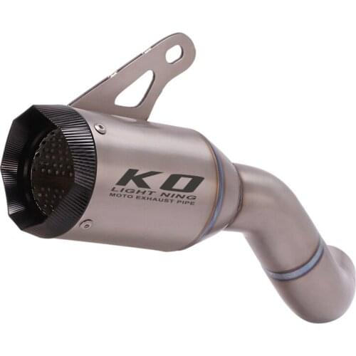 Titanium Alloy Motorcycle Exhaust Slip on Muffler Escape Tip Silencer Pipe for Kawasaki Z900 2020 2021