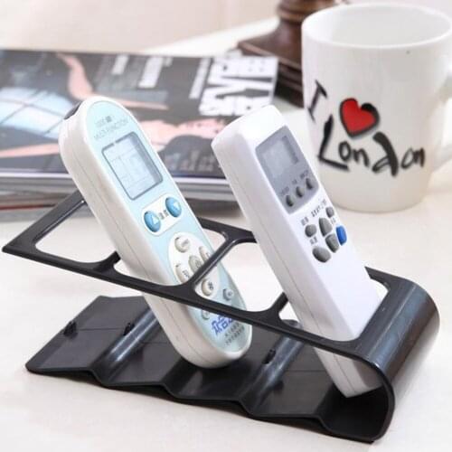 Remote Control Storage Box Four Grids Plastic Home Remote Control Organizers Living Room Bedroom Household Tools