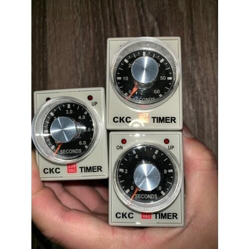 100%!!! CKC Taiwan AH3-2 time relay 220V 10s 1 3 6 10 30 60 3 6 10 second minutes
