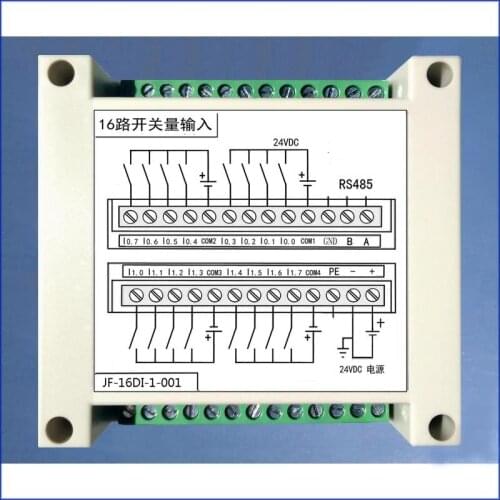 16-way Switch Input (Photoelectric Isolation) Isolation 485 MODBUS Protocol Supports Common Yang and Common Yin