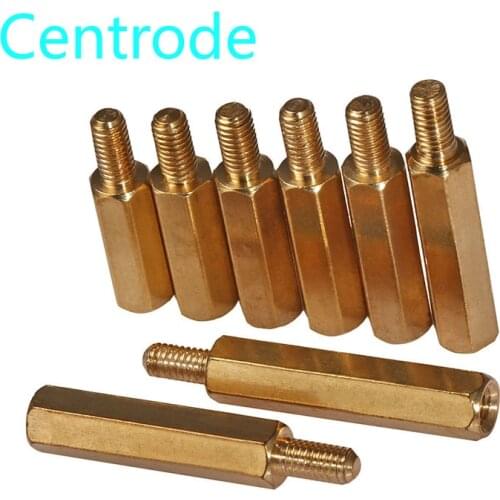 Single head hexagonal copper column hexagonal isolation column Yin and Yang column hollow stud M4 20PCS