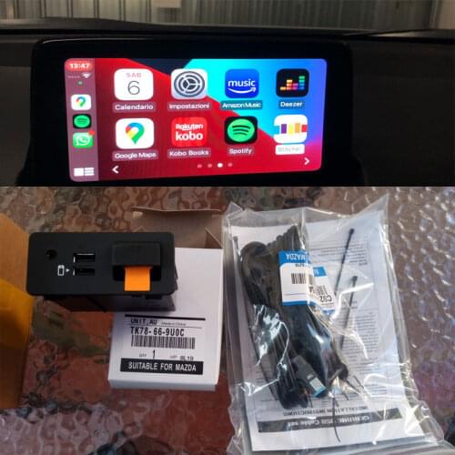 Apple CarPlay Android Auto USB Adapter HUB OEM for Mazda 3 6 2 For Mazda CX5 CX3 CX9 miata MX5 TK78-66-9U0C