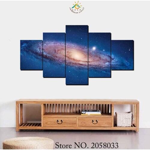3-4-5 Pieces Milky Way Modern Wall Art Canvas Printed Painting HD Prints Modular Poster Wall Pictures for Home Decor