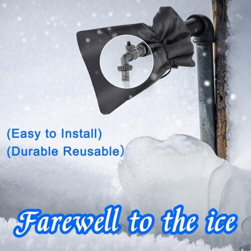 3 Pcs Adjustable Winter Faucet Covers Faucet Free-ze Protection Waterproof Outside Garden Tap Anti Freeze Frost Protection Bags