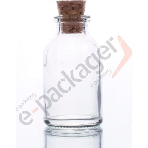 40Pcs 20ml Mini Glass Bottles Cute Bottles With Cork Little Bottles Gift tiny Jars Vials Mix Wedding Small Wishing Bottles