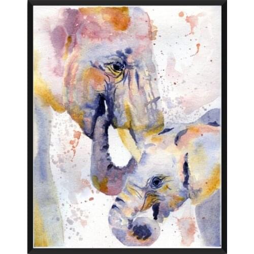 5d Diy Diamond Painting Cross Stitch Elephant Diamond Embroidery Animals Crystal Square Diamond Mosaic Pictures Needlework