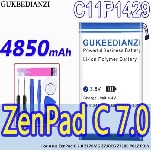 GUKEEDIANZI c11p1429 4850mAh High Capacity Battery For ASUS ZENPAD C 7.0 c7.0 Z170MG Z710CG Z710C P01Z P01Y