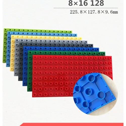 8x8 / 8x16 Big Size Big Dots Particles Baseplate fit for Large Figure Base Plates Building Blocks Bricks DIY Educational Toys