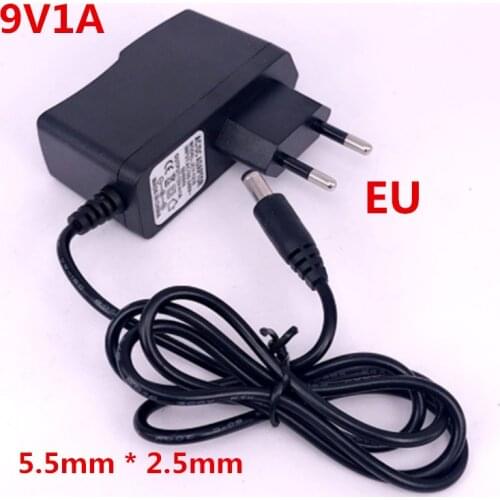 DC Power Supply 9V 1A AC 220V To 12V Power Adapter Supply 9V EU Plug Adapter DC 9 V Volt Power Supply led strip TV Box