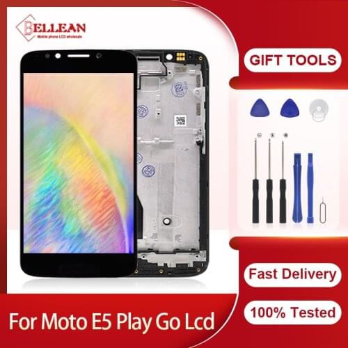 Dinamico 5.84" Display For Motorola Moto E5 Play Go LCD With Touch Panel Screen Digitizer Assembly XT1920 XT1921 LCD With Frame