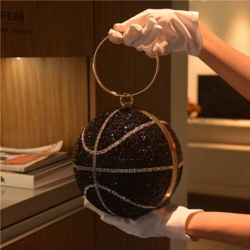 Women Girls Handbag Shoulder Bag Stylish Women Basketball Handbag Evening Party Bridal Clutch Bag Prom Wedding