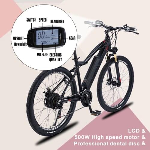500W Motor Electric Bicycle 27.5inch Ebike 48V 10Ah Hidden Battery Electric Mountain Bike Citybike Electric Cycle e bike ebike