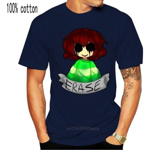 Personality Fashion Chara Undertale Erase Tshirt For Mens Humorous Cute White Leisure Boy Girl T Shirts Camisetas