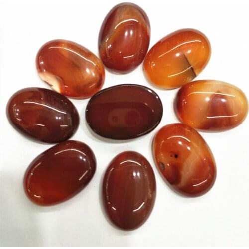 10pcs nature carnelian stone cabochons oval shape 10x14mm 13x18mm 18x25mm 20x30mm 30x40mm beads accessories jewelry accessories