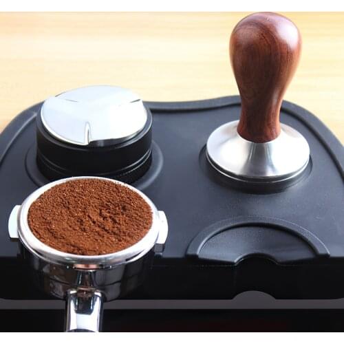 Coffee Tamper 51mm 53mm 58mm Coffee Corner Anti-slip Mat Coffee Press Powder Hammer Grinder Barista Tools Coffeeware Handmade