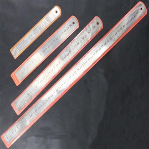 15/20/30/50cm 6/8/12/15 inch Metric Rule Stainless Steel Ruler Metal Straight Ruler Precision Double Sided Ruler