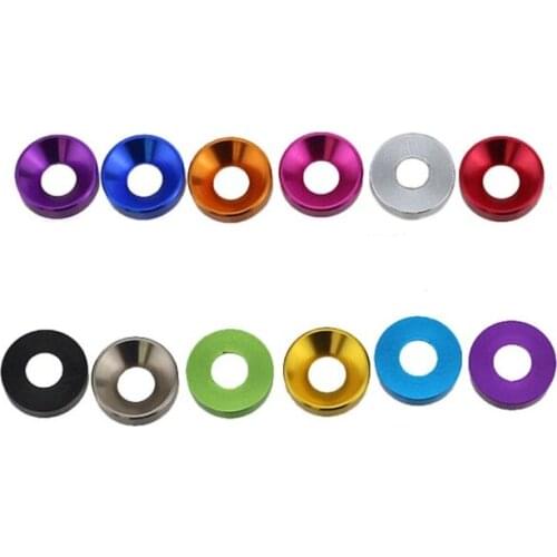 M2M2.5M3M4M5 model dedicated multi-color high-quality aluminum alloy washer countersunk flat head screws