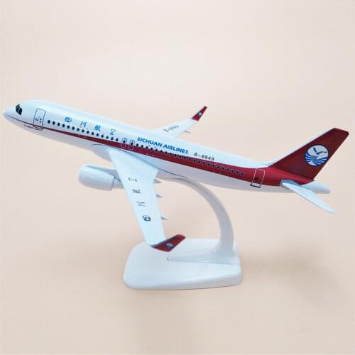 Alloy Metal Air China SiChuan Airlines Airbus 320 A320 Airways Airplane Model Plane Model Diecast Aircraft Gifts 20cm