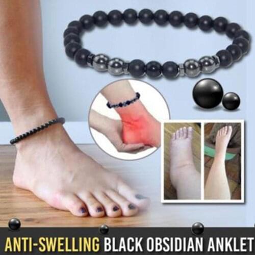 Fashion Magnet Anklet Colorful Stone Frosted Stone Foot Jewelry Exquisite Simple Gift Unisex Anklet Popular Accessories