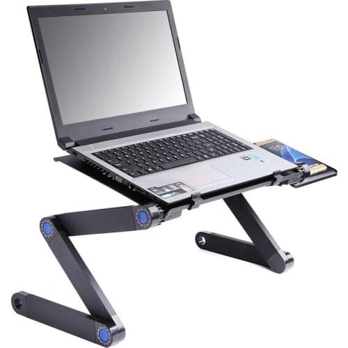 Adjustable Laptop Table Laptop Stand for Bed Portable Lap Desk Foldable Laptop Workstation Work From Home Desk Notebook Tray