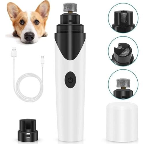 Rechargeable Nails Dog Cat Care Grooming USB Electric Pet Dog Nail Grinder Trimmer Clipper Pets Paws Nail Cutter Nailclippers