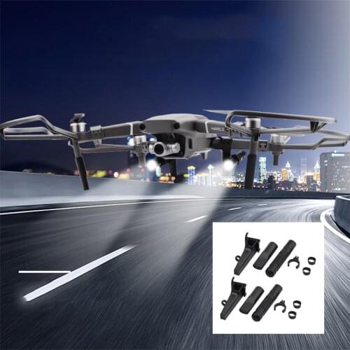 Portable Night Flight LED Light Kit Lighting Landing Gear Kits for DJI Mavic 2 Pro Zoom Drone Accessories Extend Leg Protector