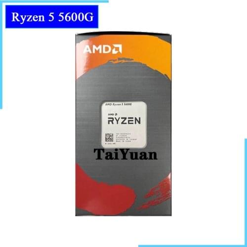 AMD Ryzen 5 5600G R5 5600G 3.9GHz Six-Core Twelve-Thread 65W CPU Processor L3=16M 100-000000252 Socket AM4 New and have fan