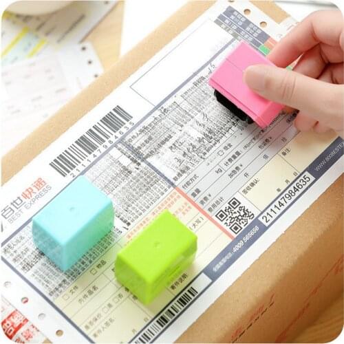 Roller Self-covering Garbled Confidential Stamps Express List Identity Code Privacy Information Rolling Seal Theft Protection