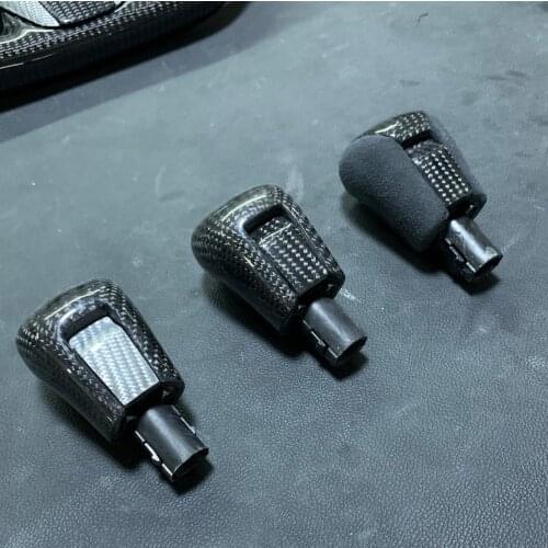 For Honda Civic 2016 2017 2018 2019 2020 2021 10th Generation Gear Shifter Pen Head Ball Carbon Fiber Alcantara Gear Shift Knob