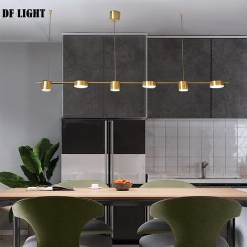 Modern minimalist restaurant LED chandelier hotel cafe chandelier luxury lamp corridor lamp bar chandelier