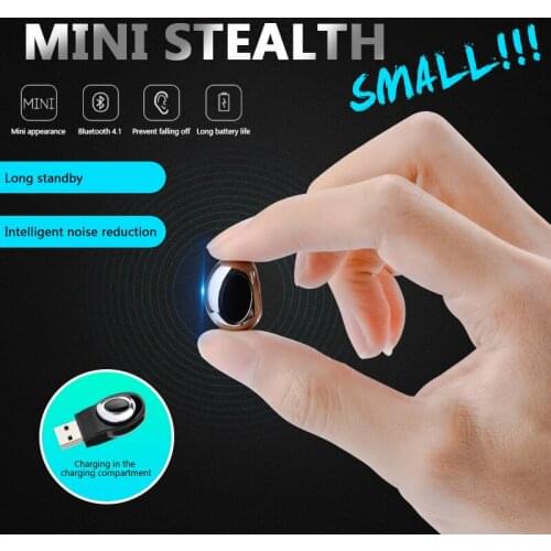 USB Charge Mini Earphones Bluetooth Earphones Wireless Stereo In-ear Earphone Handsfree Smart Business Headset IPX4 Waterproof