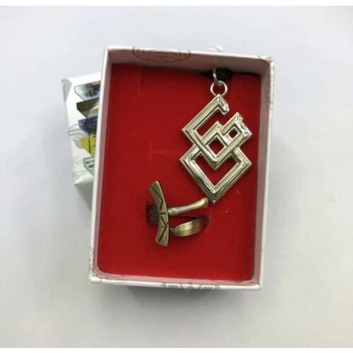 2pcs/set Cartoon Fate Stay Night saber Rin Tohsaka alloy fashion jewelry metal pendant necklace