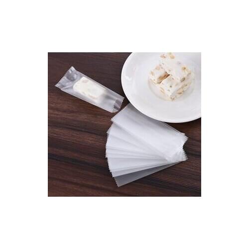 200pcs cartoonself-adhesion Plastic Nougat wrapping paper Candy packaging bag Wedding Birthday Party Craft