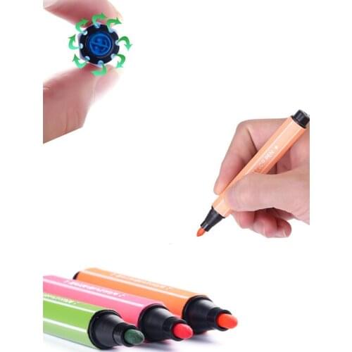 24 Water Color Pen with Stamp Draw Stationery Watercolor Painting Office School Home Washable Colour Pen Smooth Vivid Beauty Pen