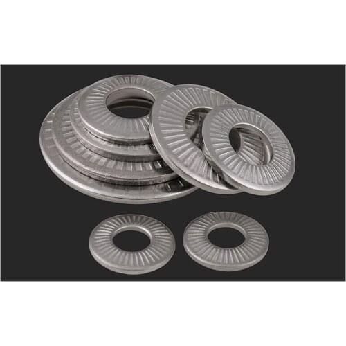 304 stainless steel with tooth anti-skid washer single side flower shaped gasket saddle type gasket M3-M16