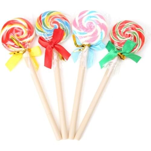 4 pcs/lot Novelty Lollipop Ballpoint Pen Student Gift Stationery School Supplies