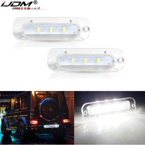 IJDM Xenon White Can-bus Error Free For Mercedes-Benz Mercedes-Benz W463 G500 G550 G55 AMG License Plate Light (1990-2012) 12V